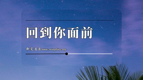 【命定音乐】第194首 -《回到你面前》